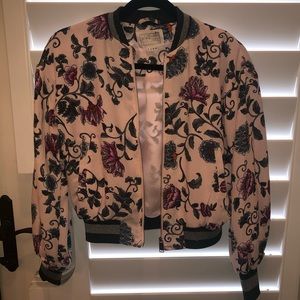 Cute Floral Bomber Jacket